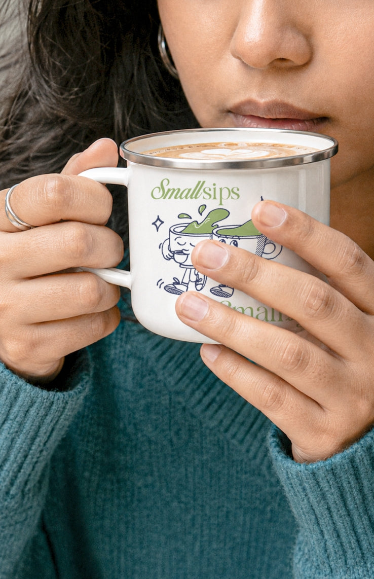 Small Sips Small Steps | Premium Enamel Mug