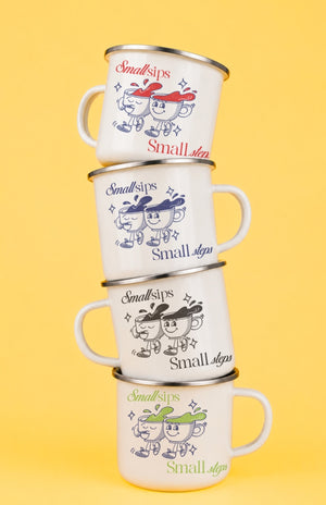 Small Sips Small Steps | Premium Enamel Mug