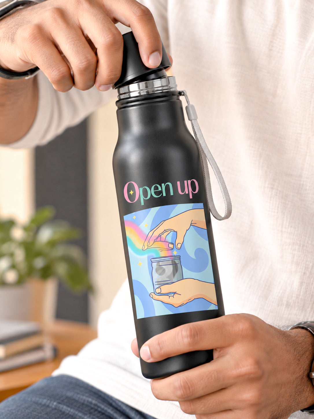 Open Up | Premium Stainless Steel Bottle