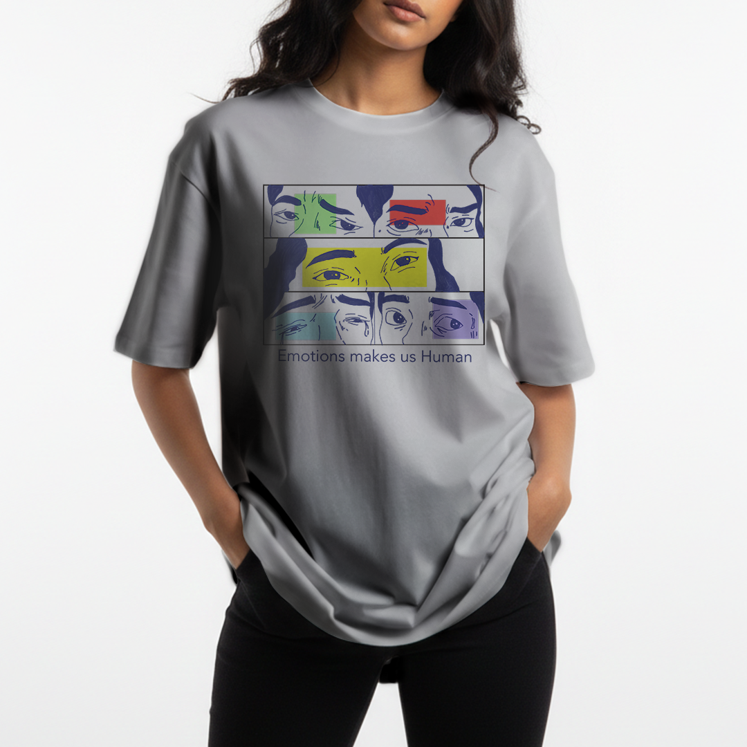Emotions Make Us Human | Premium Oversized Terry Tee