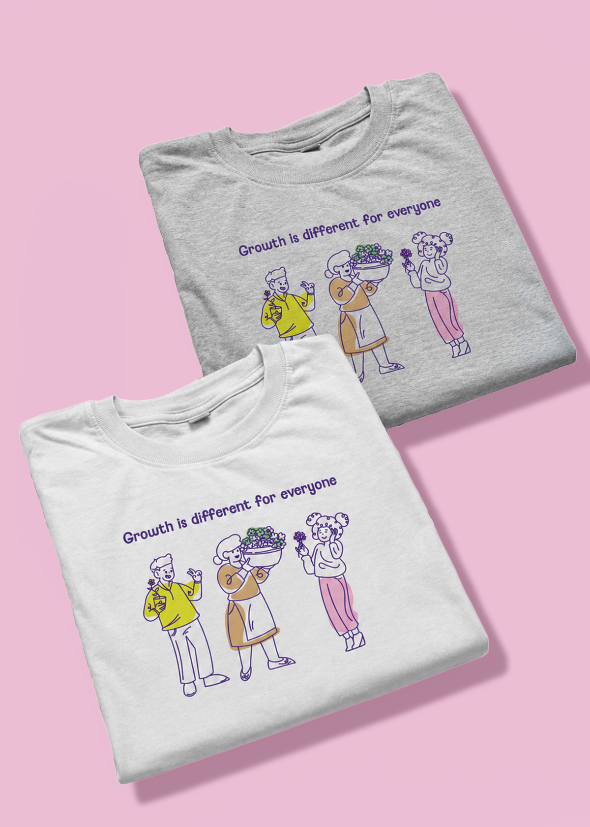 Growth is Different for Everyone | Premium Oversized Terry Tee