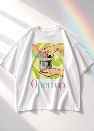 Open Up | Premium Oversized Terry T-Shirt