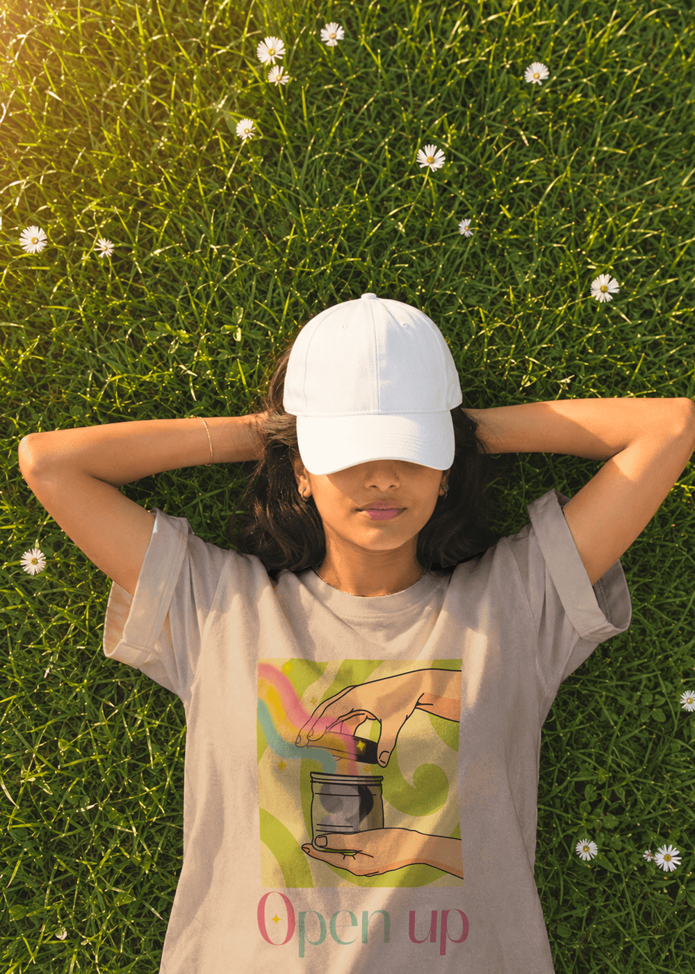 Open Up | Premium Oversized Terry T-Shirt