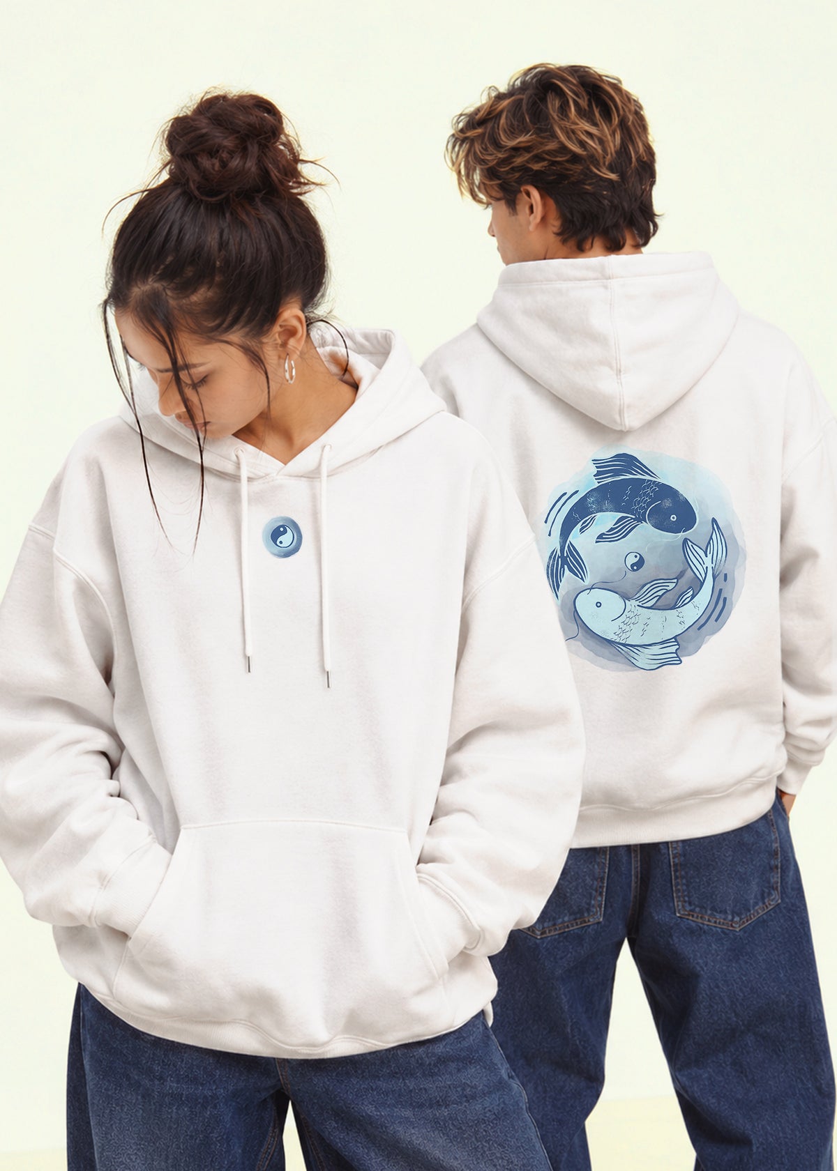 In My Flow | Yin-Yang Koi Edition Premium Oversized Hoodie