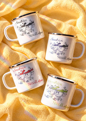 Small Sips Small Steps | Premium Enamel Mug