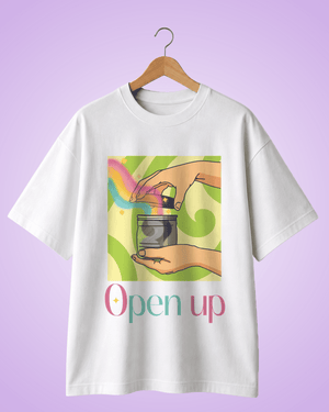 Open Up | Premium Oversized Terry T-Shirt