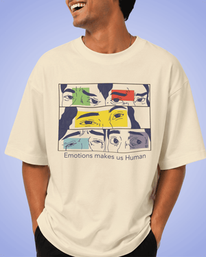 Emotions Make Us Human | Premium Oversized Terry Tee