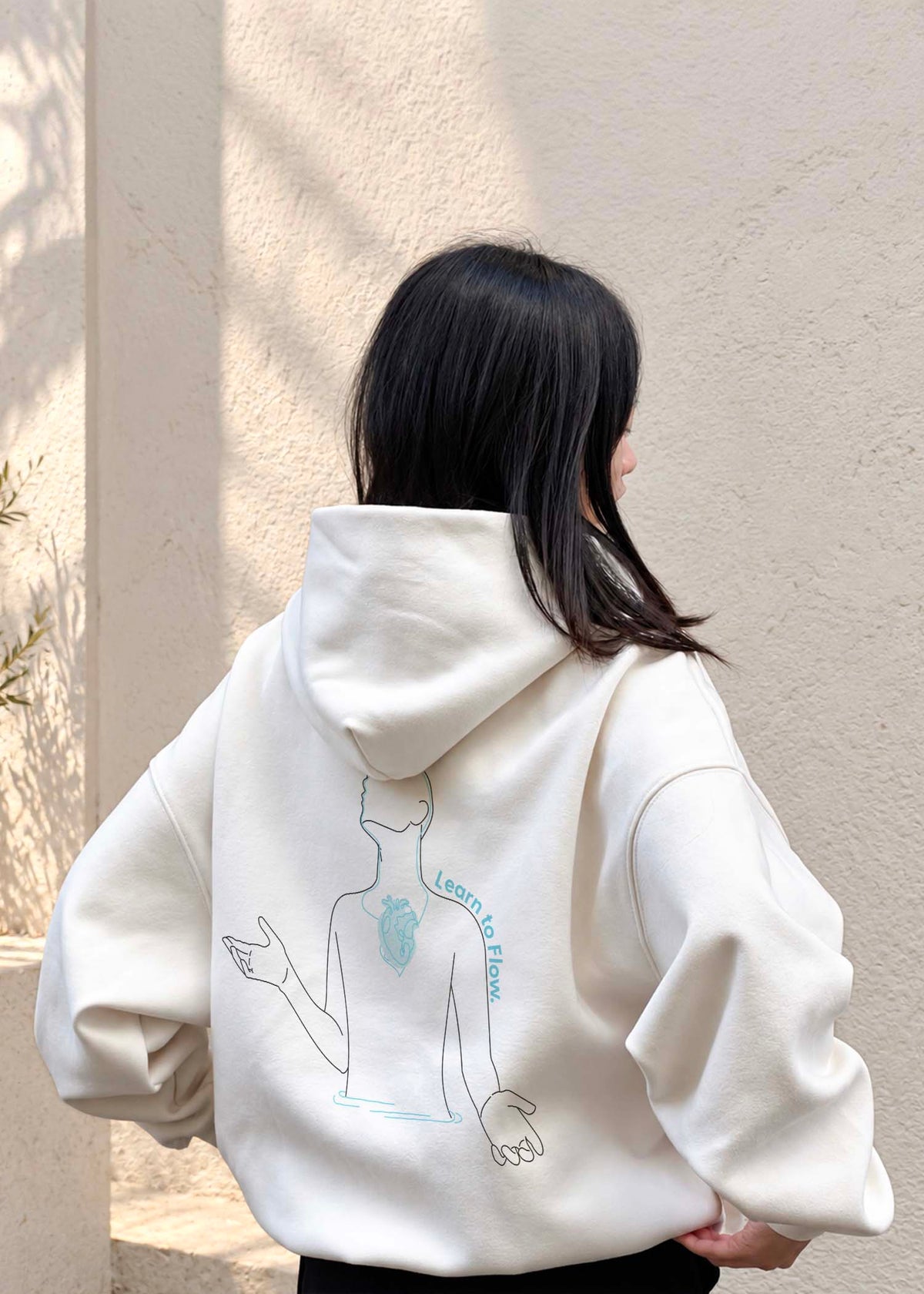 Learn to Flow | Premium Oversized Hoodie